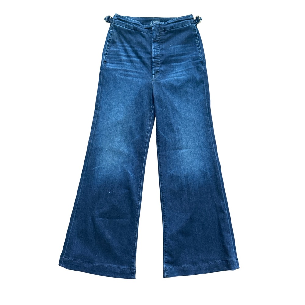 MOTHER The Cinch Roller Sneak French Electro Wide Leg Jeans High Rise 30